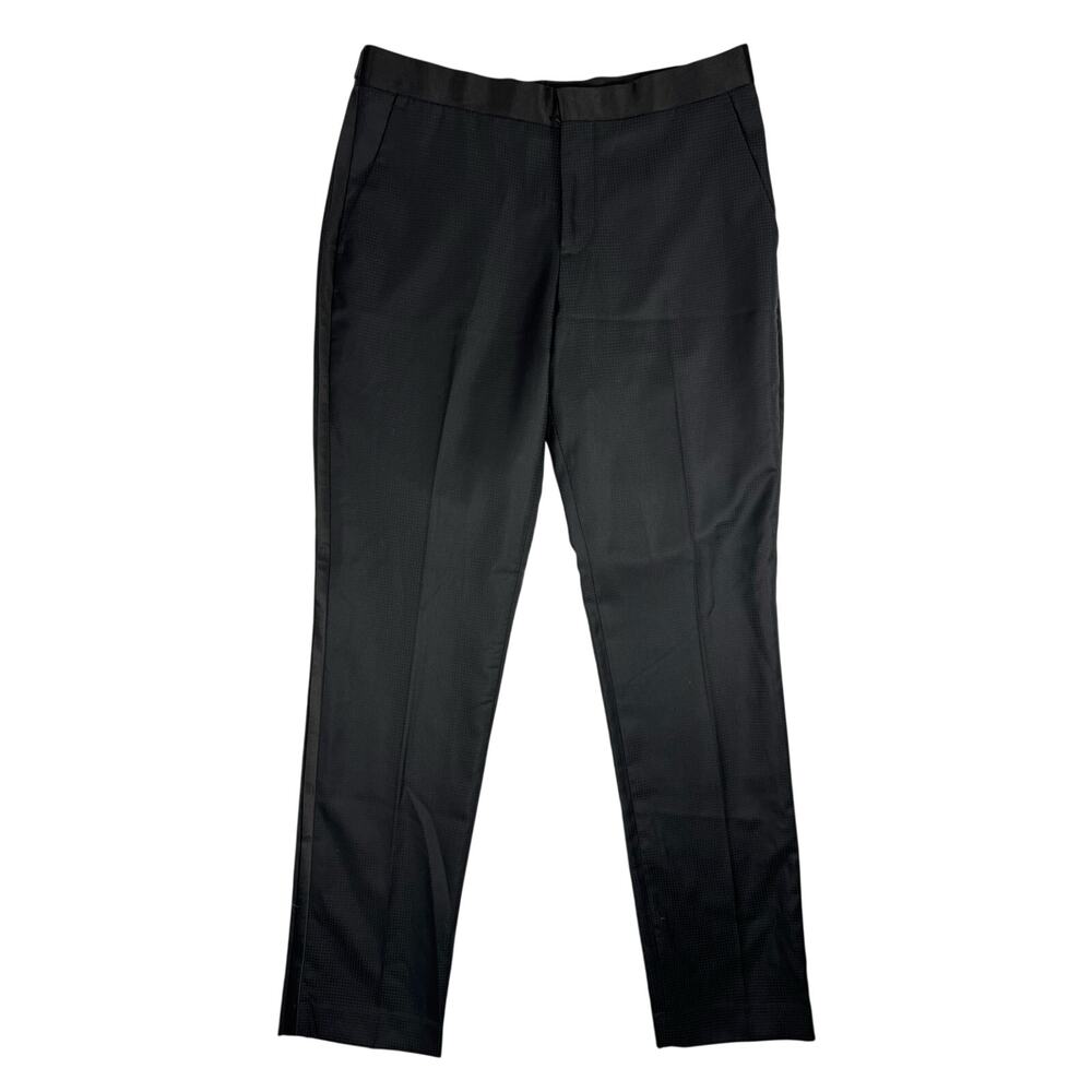 Express Photographer Black Textured Dress Pants 30x32 Slim NWT